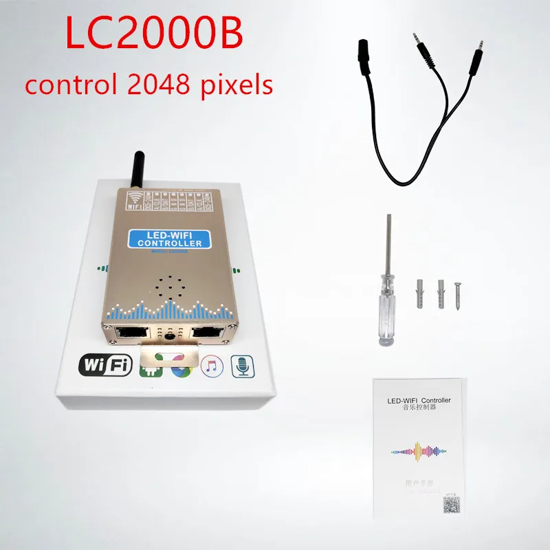 LC2000B LC1000A светодиодный Wi Fi музыкальный контроллер с микрофоном для цифровых