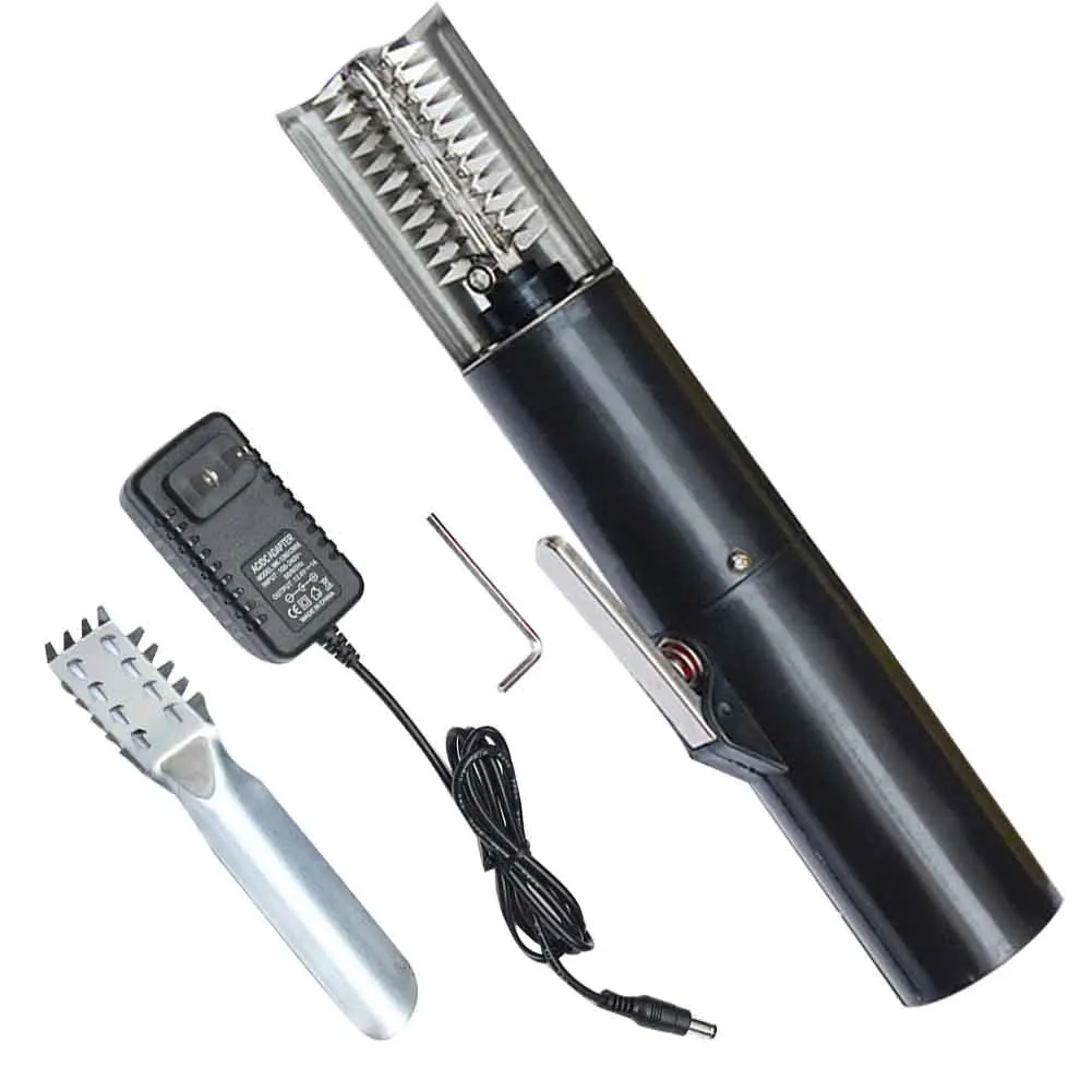 

US Plug Electric Fish Scaler Fast Remover Handheld Skinner Scraper Waterproof Stainless Steel Restaurant Cleaning Tool Portable