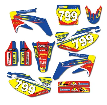 

Graphics Backgrounds Decals And Stickers For Honda CRF250R 2005 2006 2007 2008 2009 CRF 250 250R CRF250