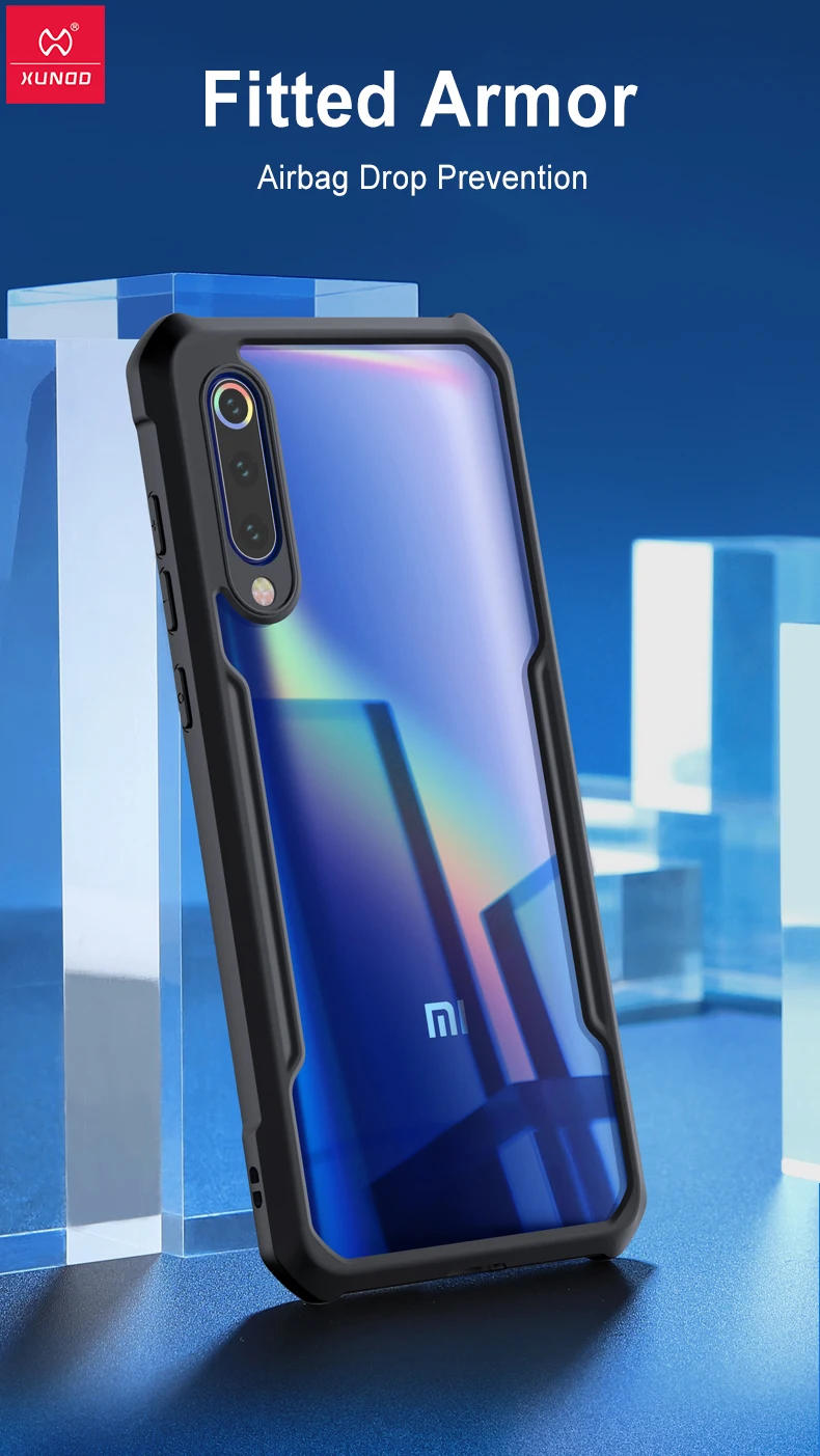 Xundd чехол для телефона для Xiaomi Redmi 9 9PRO Mi9 9SE чехол для телефона Прозрачный чехол для мобильного телефона подушка безопасности защитная оболочка кольцо