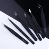 STZ Curved Straight Tweezer Nail Rhinestones Picking Tool Anti-static Tweezers For Eyelash Extensions Nail Accessories ESD10-15 4