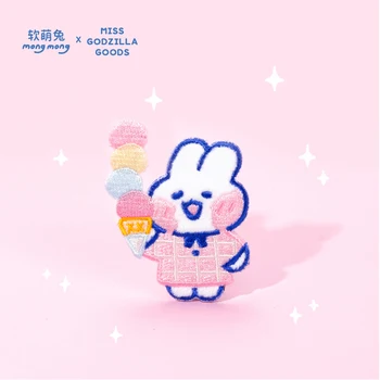

Limited Edition Pink Cute rabbit Embroidery Patches for Nintend Switch DIY Decoration Patch Sticker Switch Lite Case accessories