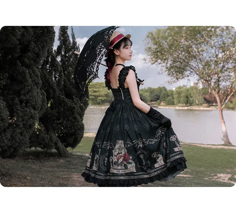 LISM Lolita Jsk Dress And Rose Gothic Style Dark Vintage Victorian Princess Party Sleeveless -Zentai shop online H6a33cb7c2e6544b09510f38a3ec485aaU.jpg