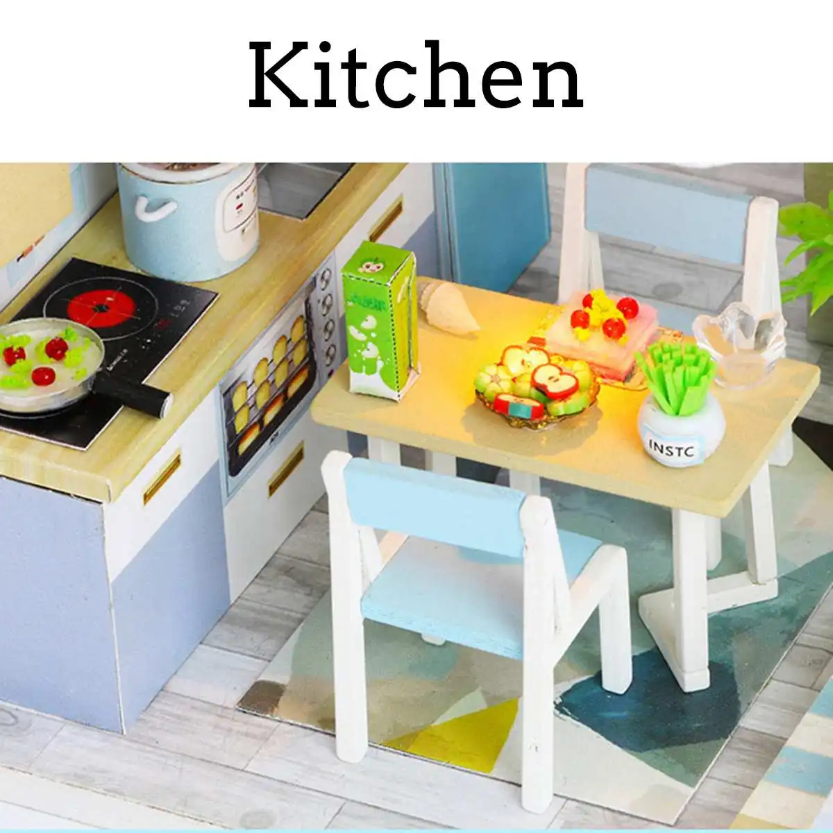 DIY Кукольный дом мебель с светодиодный светильник миниатюрный 3D Деревянный Miniaturas теплый дом Каса кукольный домик игрушка для детей подарки на день рождения