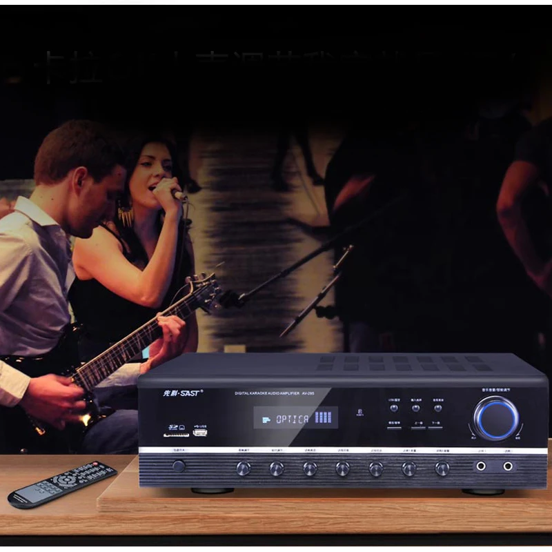 KYYSLB 220 В 500 Вт/650 Вт AV-295 Bluetooth усилитель домашний высокомощный сабвуфер 5,1 Домашний кинотеатр Hifi усилитель с USB SD