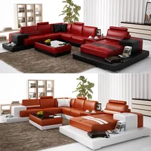 Акція, роскошные мебель для гостиной диван из натуральной кожи