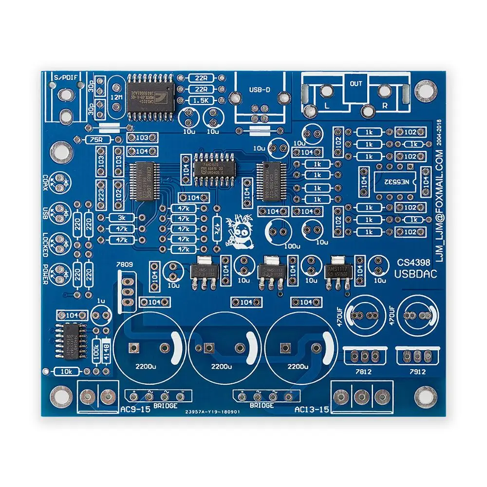 Nobsound CS8416+ CS4398 коаксиальный USB DAC плата SPDIF модуль декодирования 32 K-192 K/24 bit DIY Kit/готовая плата