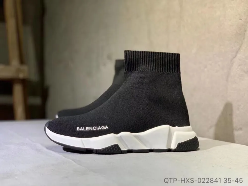 2020 Balenciaga Zapatillas Speed Running Shoes Trainer Casual Shoes hombres  y mujeres negro blanco rojo calcetines de lujo zapatos deportivos 013| Zapatillas de correr| - AliExpress