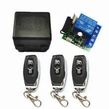 433 МГц Универсальный беспроводной пульт дистанционного управления DC 12 В 1CH релейный модуль приемника и 3 шт. РЧ передатчик 433 МГц пульт дистанционного управления