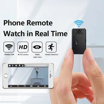 

180 Degree Rotatable MINI Camera Cloud IP Camera 4K WiFi Wireless Smart Auto Tracking Of Human Home Security CCTV Baby Monitor