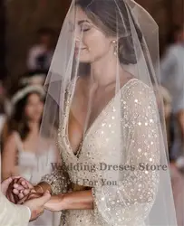 Long Tulle Wedding Veils Simple Bridal Veil With Comb Cheap Wedding Accessories Bride Mantilla White And Ivory Custom Made