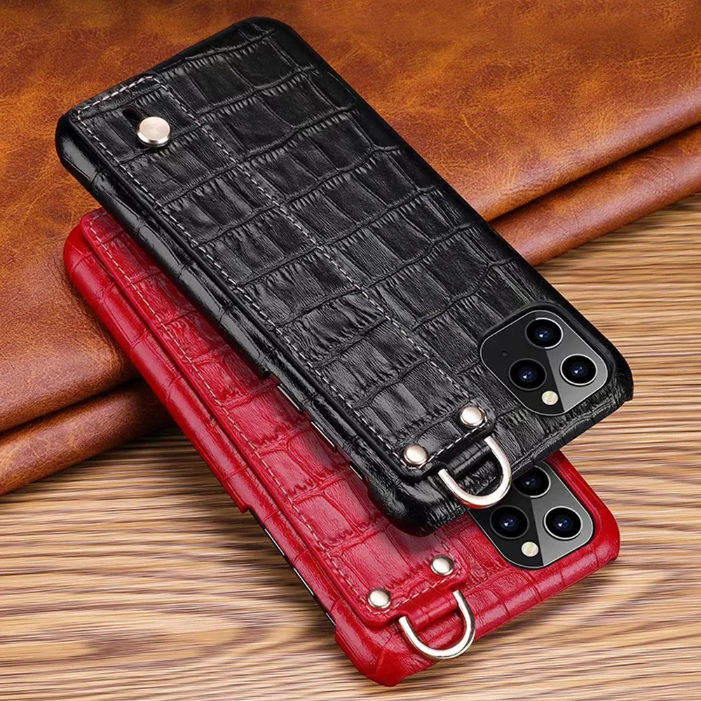 Luxury-Crocodile-texture-Genuine-Leather-Fundas-for-iPhone11-iPhone-11-Pro-XS-Max-X-XR-7