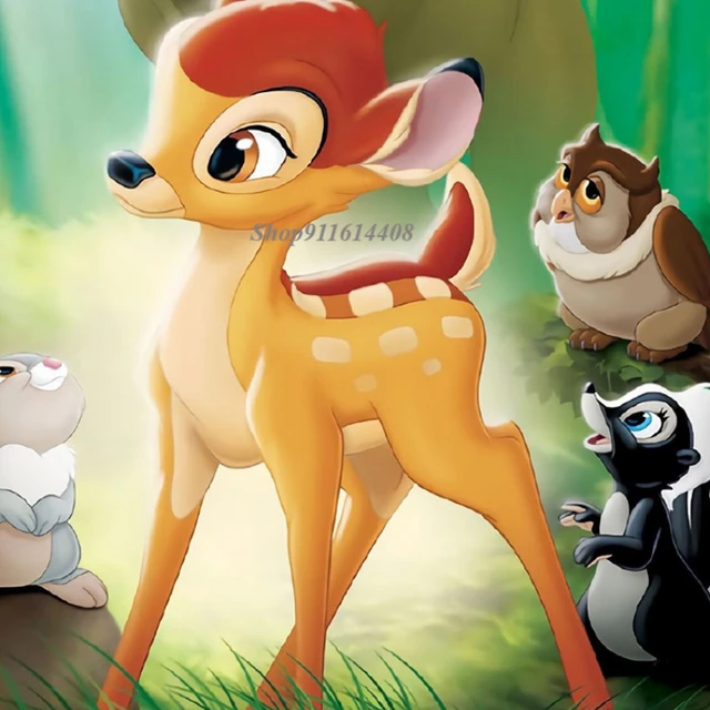 Leinwand Malerei Disney Klassische Anime Kitz Bambi Film Serie Poster und  Drucke Wand Kunst Bild Kinder