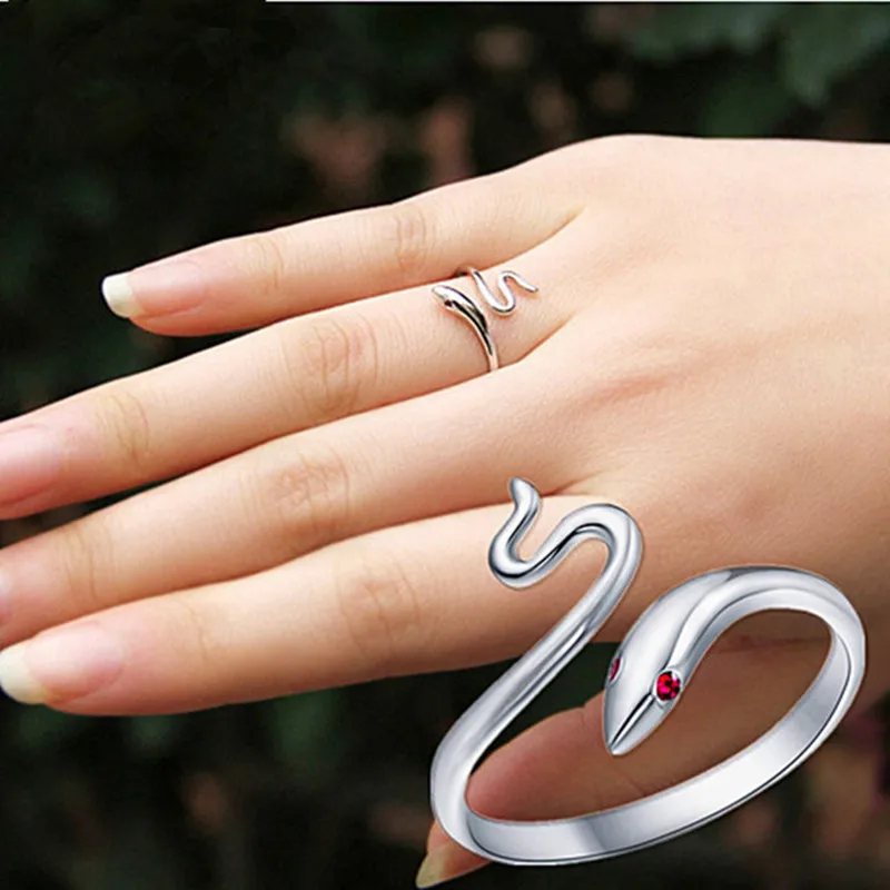 Snake Finger Rings For Women Men Vintage Boho Knuckle Party Ring Punk Jewelry Girls Gift Opening Cocktail | Украшения и