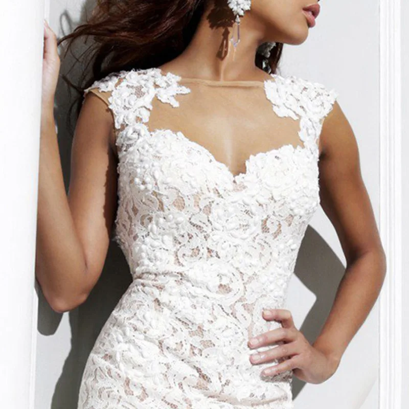 Vestido de festa longo сексуальное кружевное платье с аппликацией русалки без рукавов длиной до пола, вечерние платья для выпускного вечера, Платья для подружек невесты