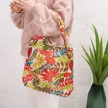 Новая женская Повседневная Сумка-тоут, складная, портативная, продуктовая, хозяйственная сумка, цветок, Оксфорд, водонепроницаемая, femme, Экологичная сумка для покупок