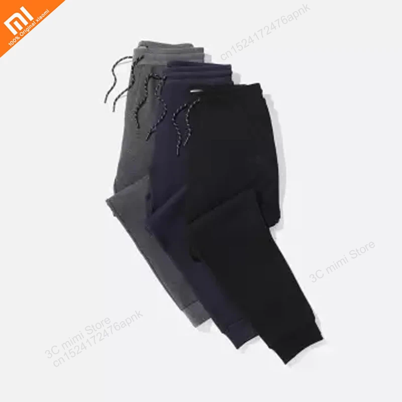 

Xiaomi 90 points men plus velvet warm pants double layer composite fabric fleece inner autumn and winter casual pants smart home