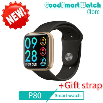 

P80 smart watch women IP68 waterproof full touch screen smartwatch Heart Rate Monitor Whatsapp for samsuang xiaomi huawei watch