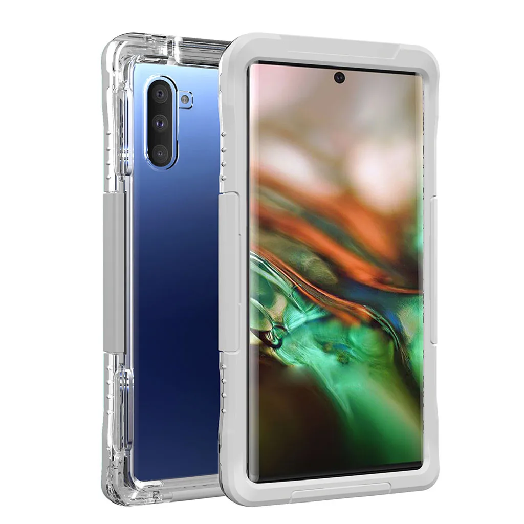 Чехол для телефона с защитой от падения, чехол для samsung GALAXY Note10 6,3 дюймов, водонепроницаемый чехол с подставкой FW3