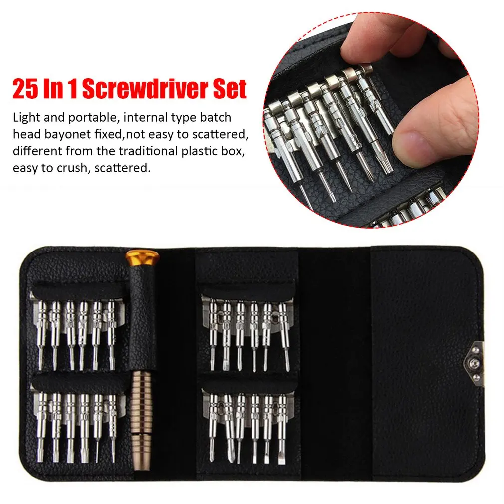 

25 In 1 Universal Torx Screwdriver Repair Tool Set For iPhone Cellphone Tablet PC Repair Opening Tool Kit Portable Compact