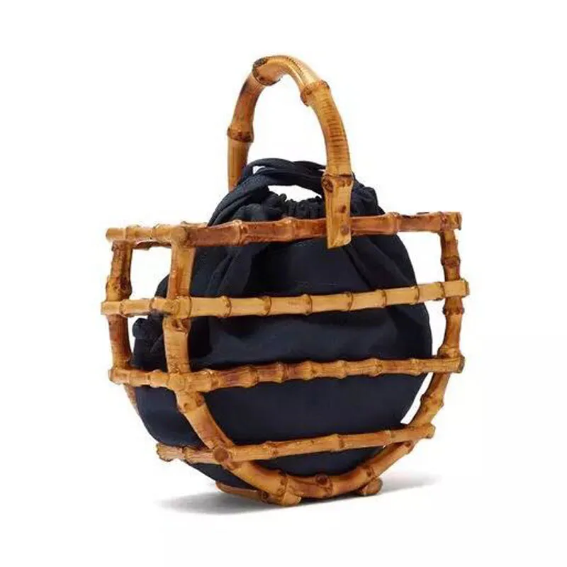 

Handmade Tassel Half Moon Bamboo Handbag Famous Designer Ladies Bamboo Handbag Ladies Fashion Beach Handbag