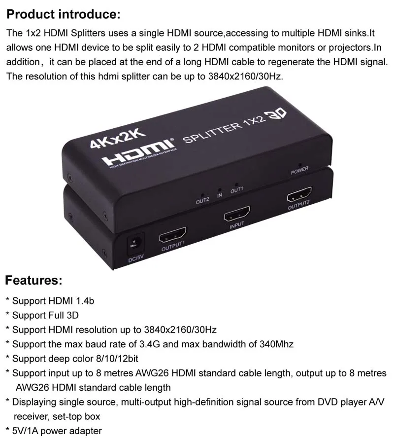 HDMI 2,0 переключатель сплиттер 2x2 3D с оптическим R/L аудио поддержка 4K 60Hz 1080P 4K x 2K 1X2 HDMI сплиттер 1x4 для PS4 ноутбука ПК к телевизору