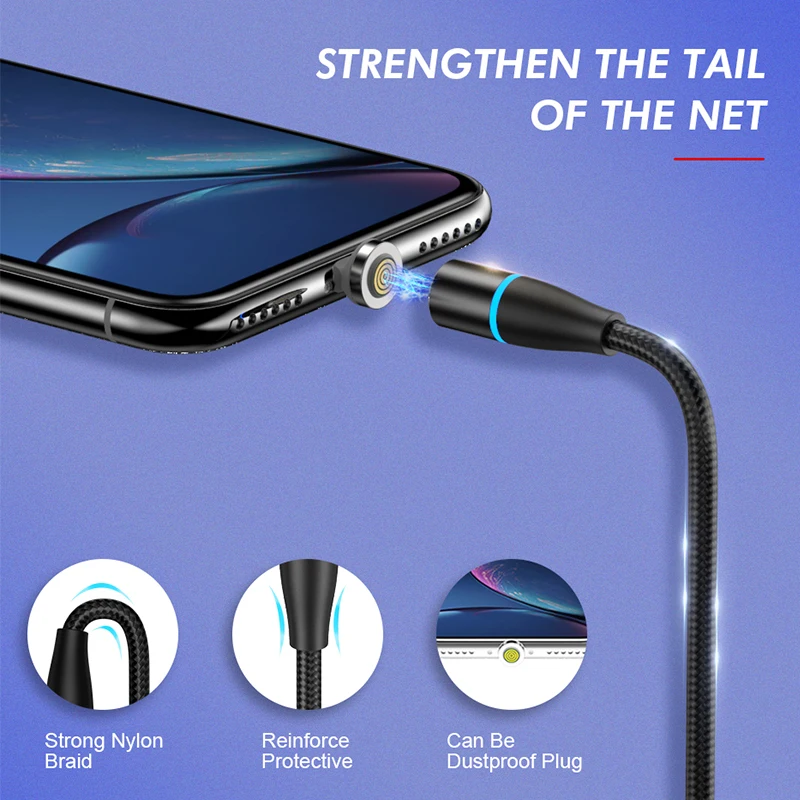 Jellico светодиодный магнитный Micro USB кабель QC3.0 Быстрая зарядка USB для iPhone XS X Магнитный штекер и usb type C кабель и Micro USB кабель