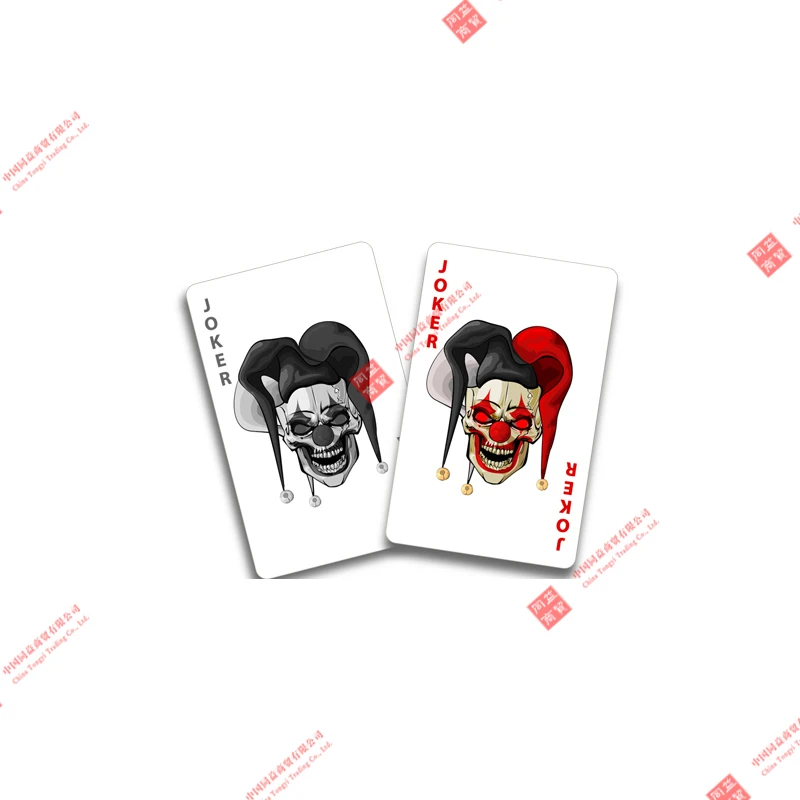 Funny Car Sticker Retro Poker Joker Skeleton Spades Ace Anime Decal Decor for RV Auto Motocross Racing Laptop Trunk Wall