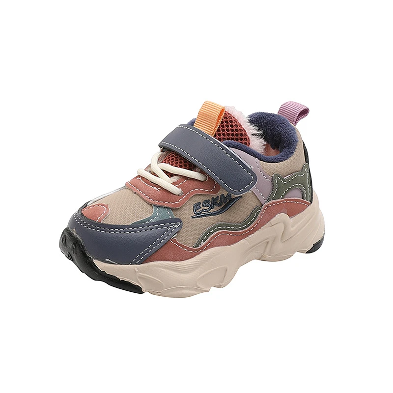 Zapatillas de deporte de invierno para niños y niñas, zapatos deportivos cálidos niños de 1 a 4 años, zapatillas suaves para correr, talla 22 26|Zapatillas deportivas| - AliExpress