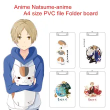 Аниме Нацумэ-Аниме А4 Размер файл папка доска пластиковая ПП прозрачная письменная пластина жесткая доска подложка пластина канцелярские принадлежности