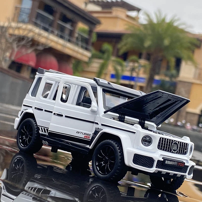 1/32 G700 G65 SUV 합금 자동차 모델 다이캐스트 시뮬레이션 금속 장난감 오프로드 차량 자동차 모델 사운드 라이트 컬렉션 어린이 선물