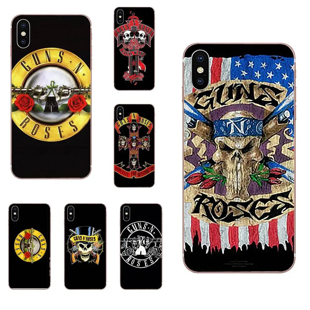 Чехол для телефона из ТПУ с принтом Coque Пистолеты N Roses логотип крест LG G2 G3 G4 G5 G6 G7 K4