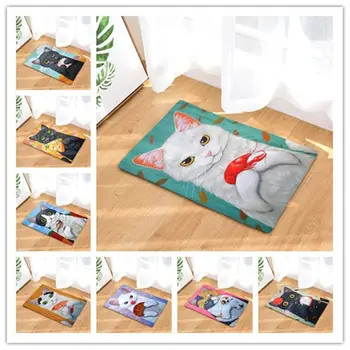 

Cute Kitty Series Non Slip Shower Mat Bathroom Carpet Bath Mat Rugs Home Decoration Floor Mat Kitchen Mat