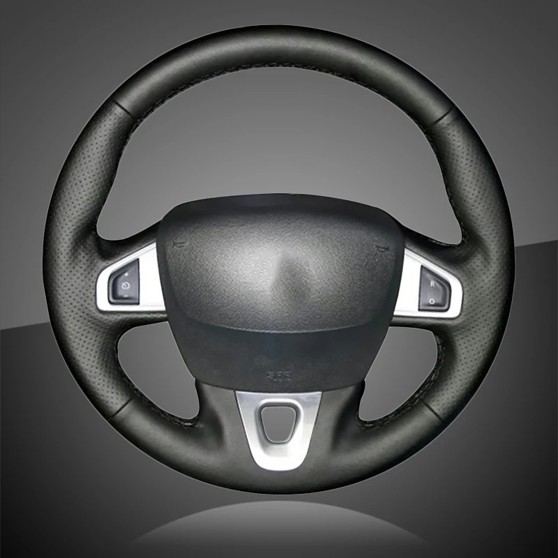 

Оплетка на руль автомобиля для Renault Megane 2008-2016 Fluence (ZE) 2010-2016 Kangoo 2014-2019, оплетка для автомобиля