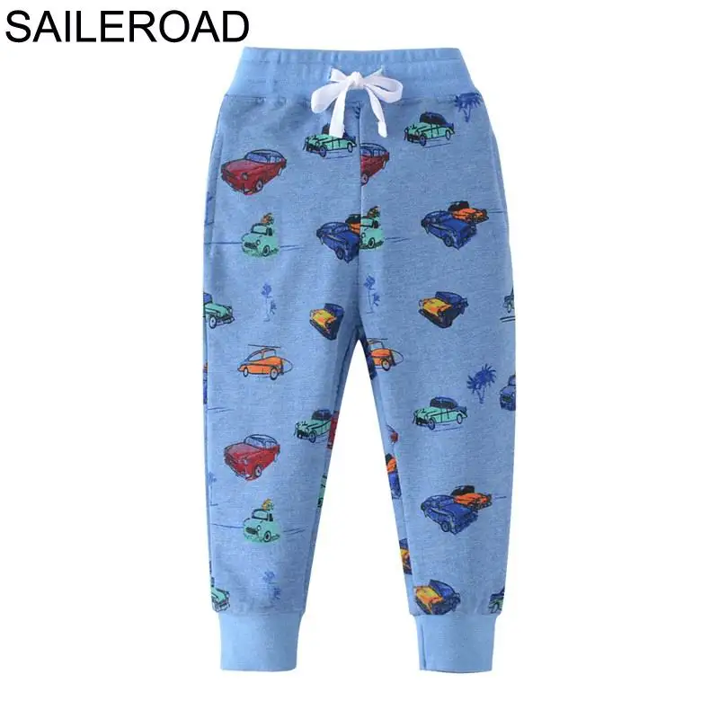 SAILEROAD Мультфильм Самолет Pattern Детские Спортивные Штаны для Мальчиков Детские Брюки От 2 до 7 Лет Дети Мальчик Осенние Брюки Ребенок Мальчик 4 года - Цвет: 7048 same picture