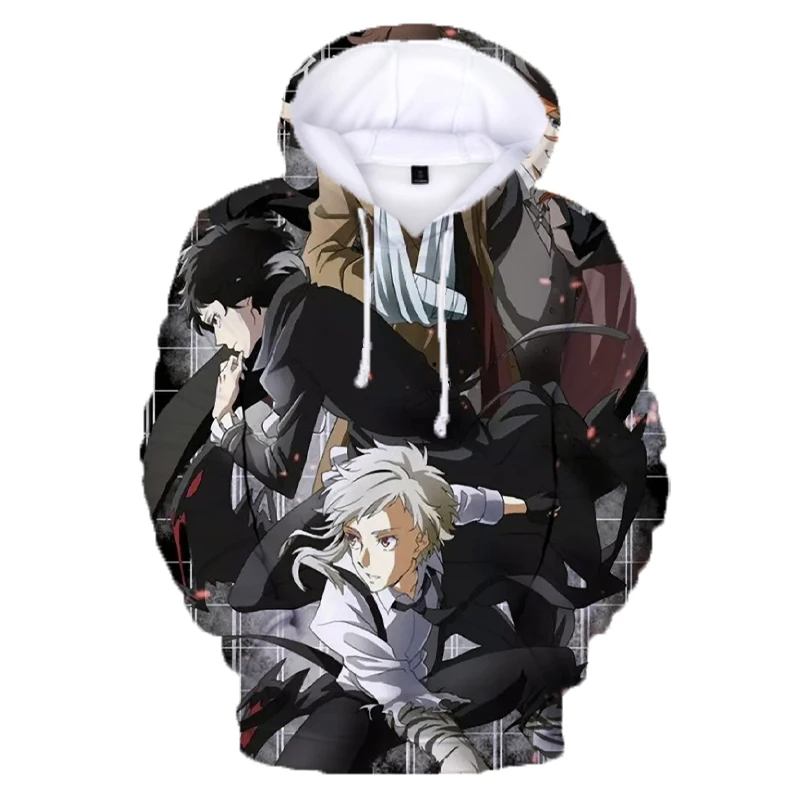 Аниме Bungou бродячие собаки толстовки для женщин мужчин Хип Хоп кофты Dazai Chuya 3D принт с капюшоном Уличная Повседневная одежда для пар - Цвет: 3