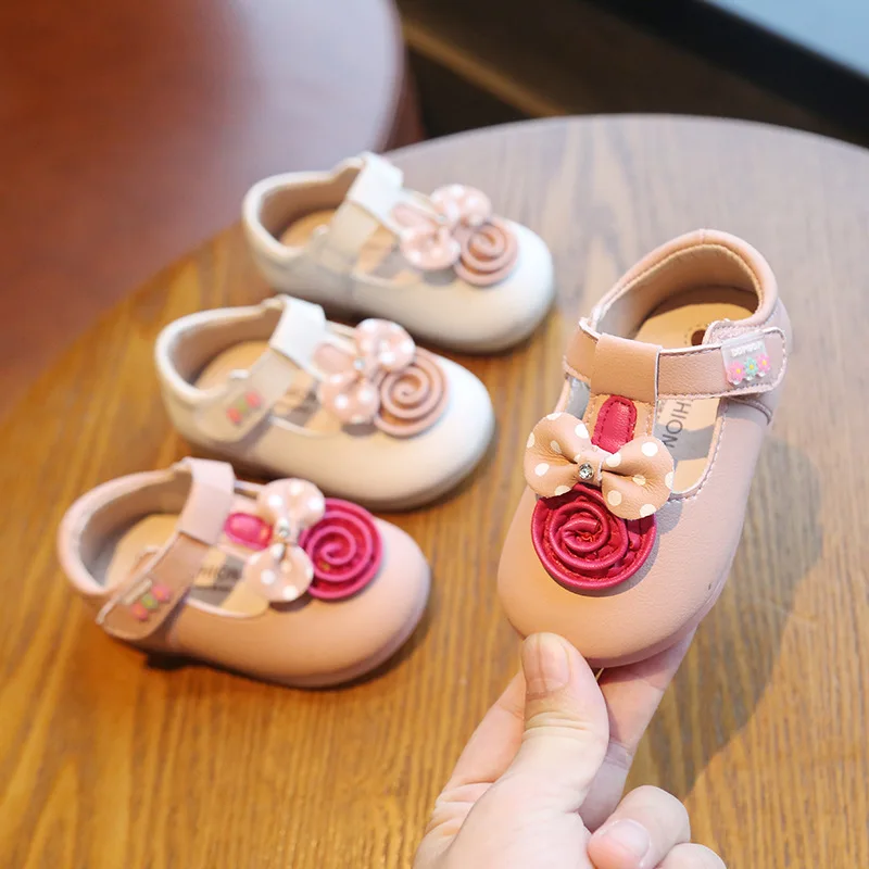 

Autumn Baby Girls Princess Shoes Breathable Infant Toddler Shoes Non-slip Comfortable Flowers Kids Child Casual Leather Shoes