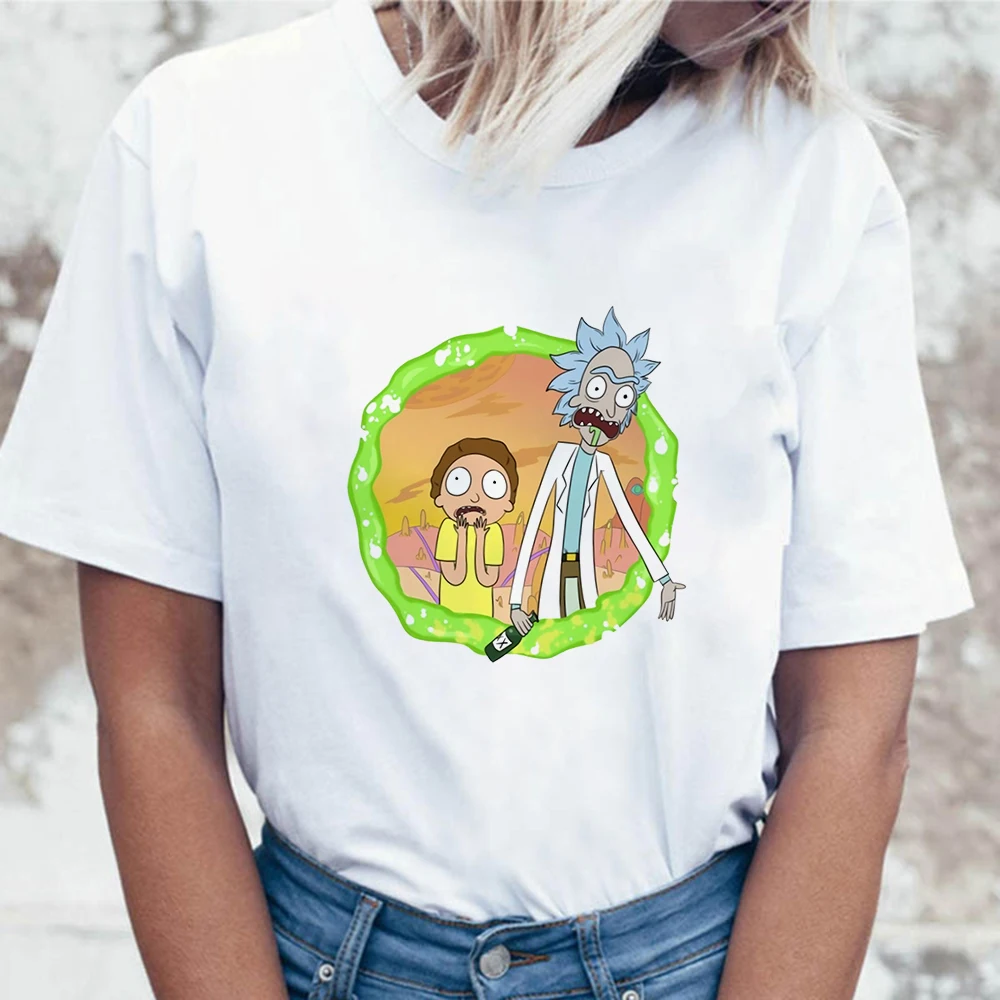 

Rick and Morty New Anime Funny T-shirt Summer T Shirt Women Rick Morty Cool Harajuku Tshirts Tops Tees Homme