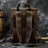 Large Leather Backpack Men Luxury Designer Laptop Bagpack for Man Backpack for School Bag Travel Backpack Bag Men's Daypack 6