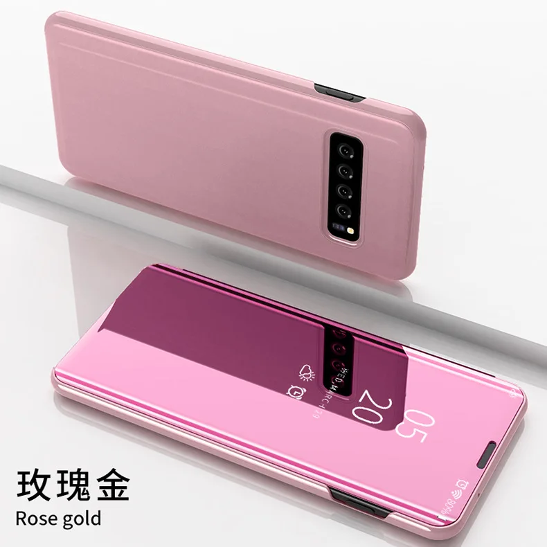 Слоновая кость FLOVEME умный зеркальный чехол для телефона для samsung Galaxy S10 S9 S8 плюс S10E A3 A5 A7 Note 8 9 A40 A50 A70 J3 J5 J7 S7 крышка - Цвет: Слоновая кость