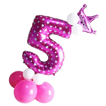 

New Number balloon 0 - 9 latex balloon giant number balloons foil balloon baby girl shower party children 's birthday decoration