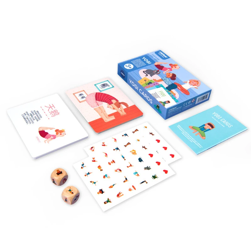 Семейная Игра для йоги, познавательные карты для йоги, для детей, для фитнеса, для родителей и детей, интерактивные Обучающие игровые карточки с буквами, для мамы и дочки