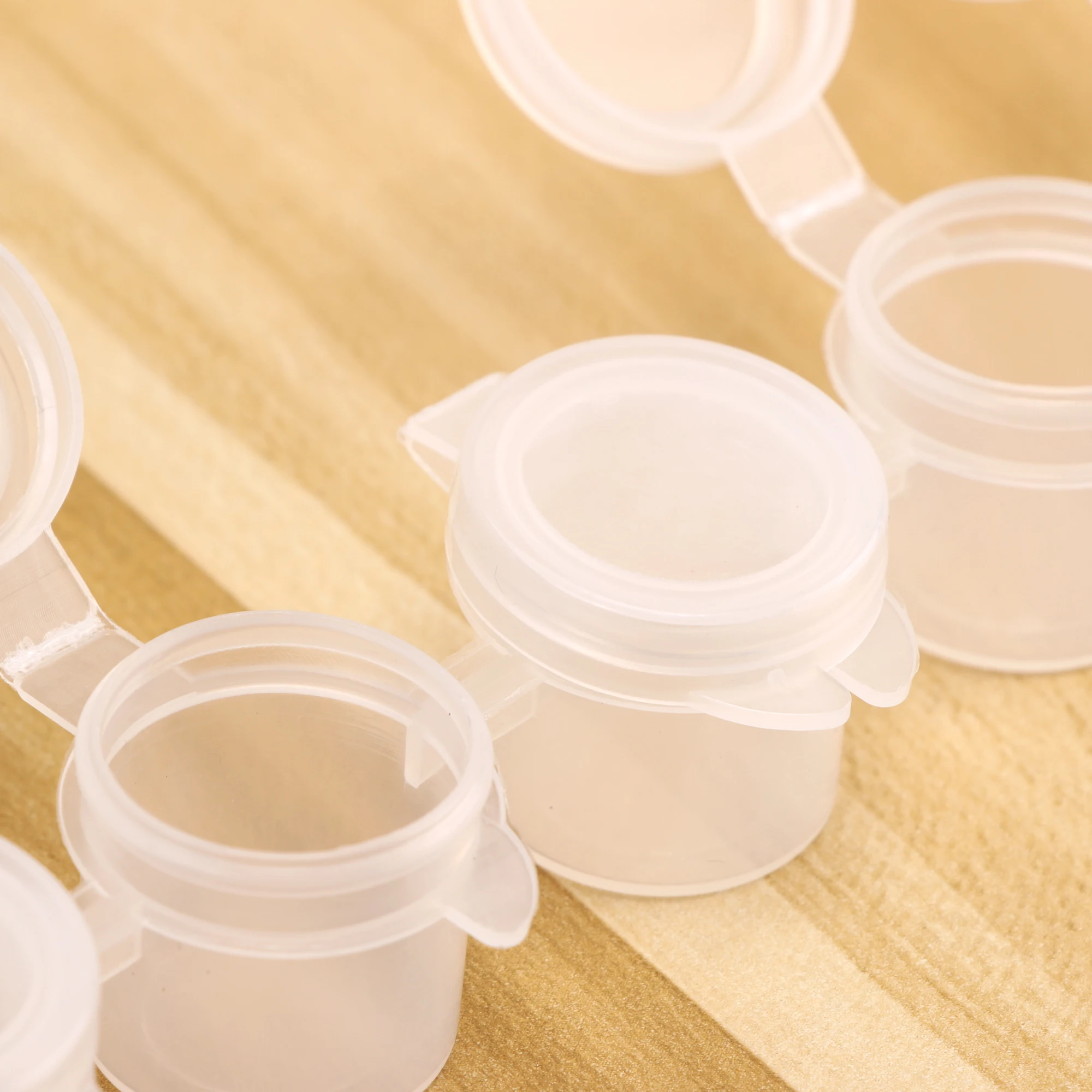 6 Pots Empty Paint Strip Mini Paint Box Pod Art Craft Plastic Storage Container Pigment Container Drawing Accessories New 2024 4