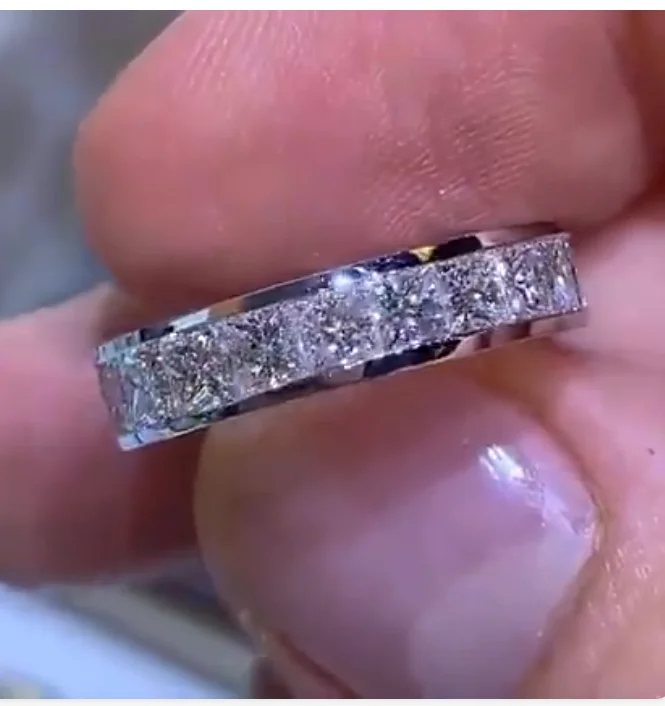 Silver Ring Wedding Rings Silver Rings Luxury Ring 925 Sterling Silver Engagement Wedding Rings For Women Men