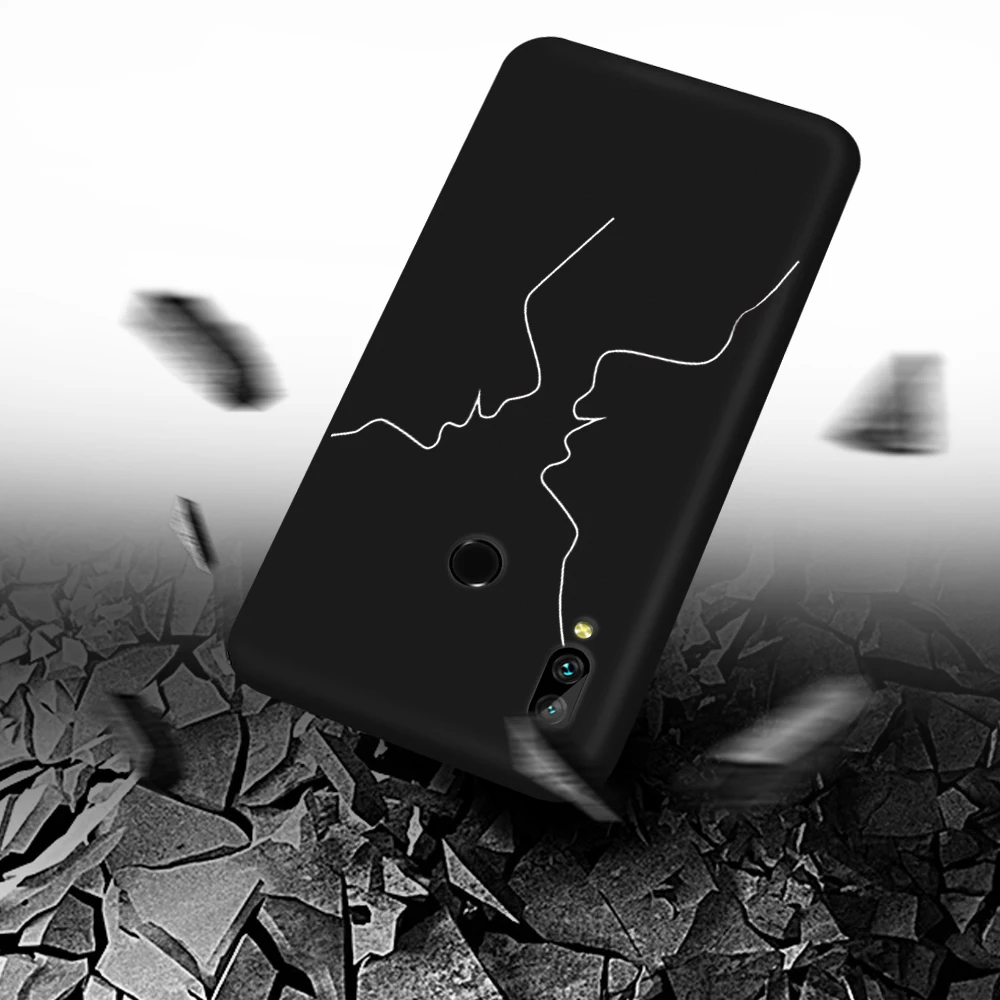 Чехол карамельного цвета для Huawei NOVA 2 4 Honor Play Y5 Y6 Y9 черная матовая задняя крышка для OnePlus 5T Силиконовый ТПУ для телефона