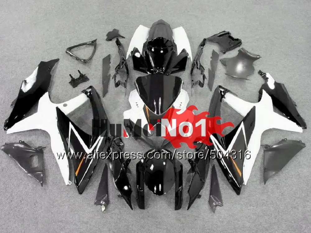 Корпус для SUZUKI GSXR-750 GSXR600 GSX-R750 2008 2009 2010 17MC. 173 GSXR-600 K8 GSXR750 GSXR 600 750 08 09 10 серебристо-серый обтекатель - Цвет: No. 21