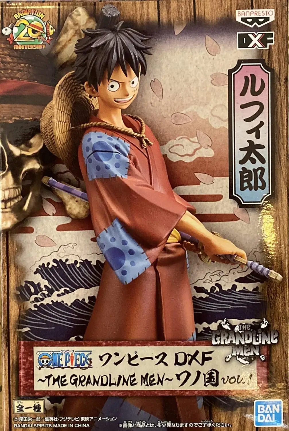 

WSTXBD Original BANPRESTO One piece OP DXF Swordsman Luffy Action Figure Toys Figurals Model Kids Dolls