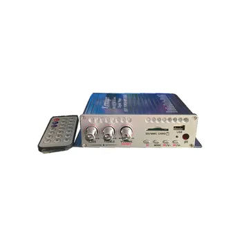 

HY501 mini amplifier USB SD connect to the computer mobile phone DVD 12V Car Amplifier Power with Power supply and audio cable
