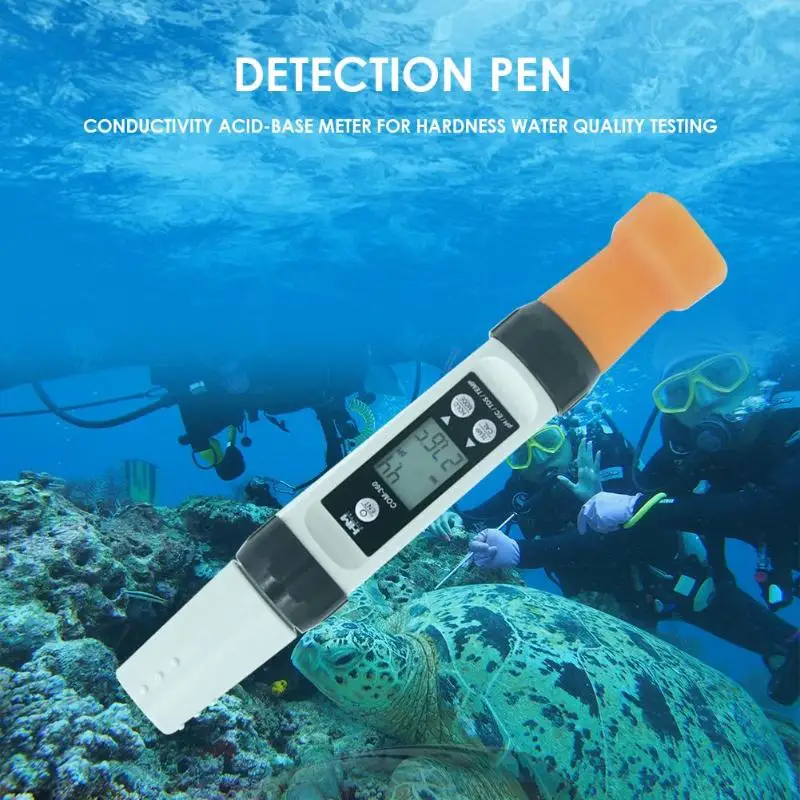 

HM COM-360 PH/TDS/EC Meter Hydroponic Water Quality Detector Accurate and Fast Reading Waterproof Durable Water Testing Tools