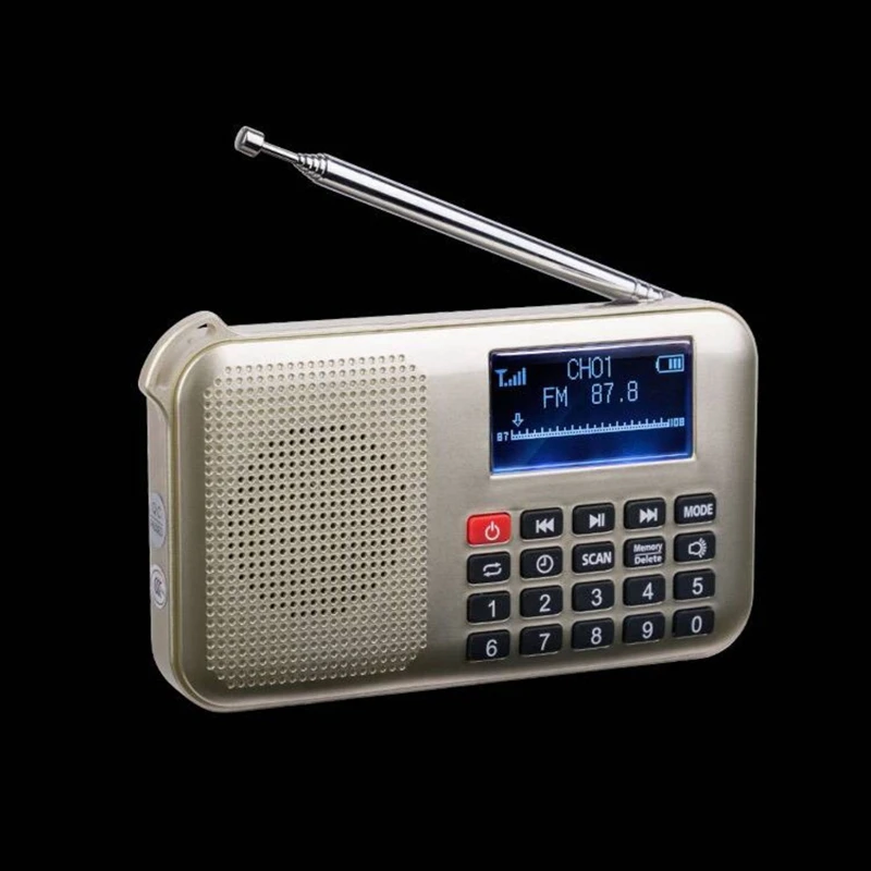 Мини Солнечный динамик Mp3 аудио музыкальный плеер со светодиодной аварийной подсветкой